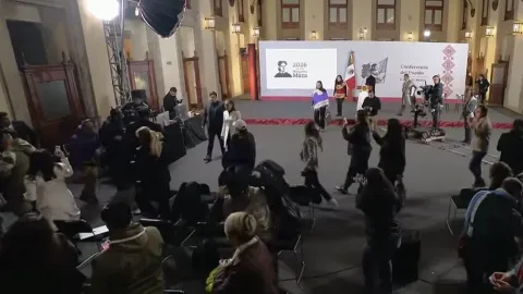De esta manera sorprendió el temblor a la presidenta de México, Claudia Sheinbaum.