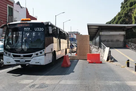Cierran estación Paseo Bravo de Ruta en Puebla por remodelación.