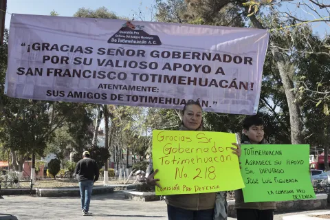 Totimehuacán junta 70 mil firmas para convertirse en el municipios 218 en el estado de Puebla.