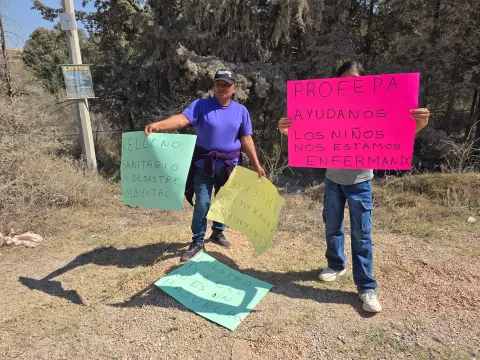 Bloquean acceso a relleno sanitario de Chiltepeque.