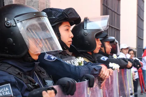 Operativo en Puebla para el 8M estará integrado solo por mujeres.