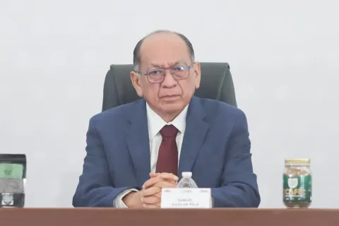 Secretario de Gobernación del estado de Puebla, Samuel Aguilar Pala.