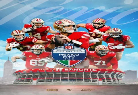 Los 49ers de San Francisco será uno de los equipos participantes del próximo partido de la NFL en la Ciudad de México en este 2026.