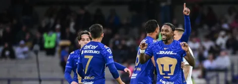 Pumas se impuso por marcador de 2-0 a Monterrey.