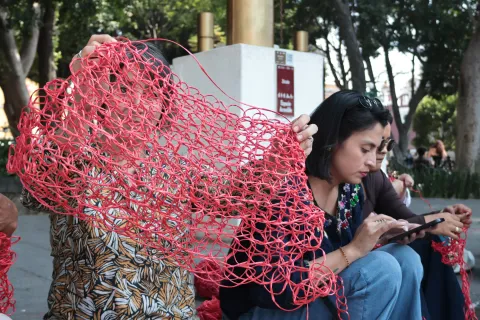 En el zócalo de Puebla se realiza el proyecto "Sangre de mi Sangre".