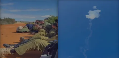 Grupo de mexicanos queda en medio de ataque con misiles.