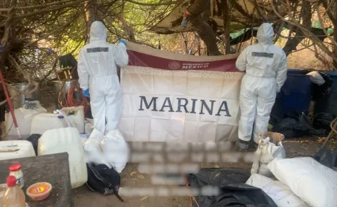 Neutraliza Marina y SSPC, laboratorio clandestino en Culiacán.