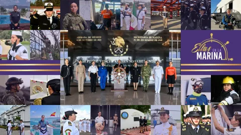 Destaca la Marina contribución y compromiso de las mujeres en la institución.