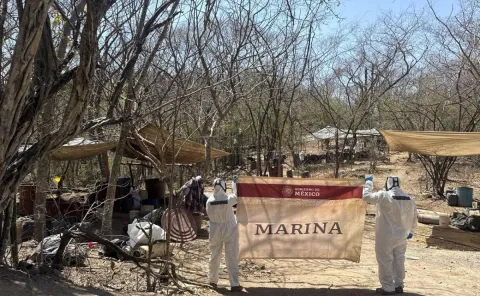 Marina y FGR neutralizan narcolaboratorio en Sinaloa.