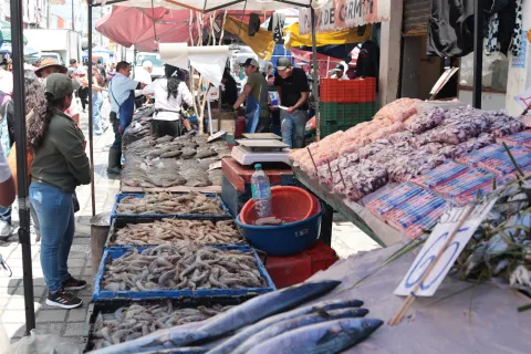 Comerciantes en Puebla prevén aumento en venta en mariscos.