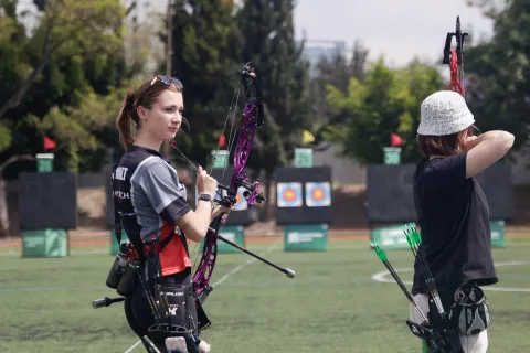 Arrancan entrenamiento de participantes del Mundial de Tiro con Arco en Puebla.