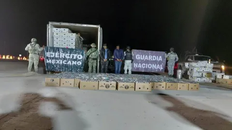 Aseguran en Sonora más de 1.8 toneladas de cocaína.