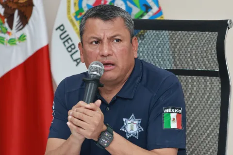 Vicealmirante Francisco Sánchez González, titular de la Secretaría de Seguridad Pública de Puebla.