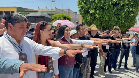 Morena alista terreno en San Andrés Cholula para el 2027.