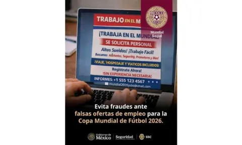 Recomendaciones para evitar ser víctimas de falsas ofertas de empleo ligadas al mundial.