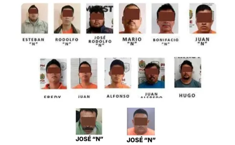 .Juez dicta 70 años de cárcel a 13 hombres por multihomicidio en Las Choapas, Veracruz.