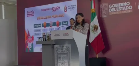 Titular de la Secretaría del Deporte en Puebla, Gabriela Sánchez.