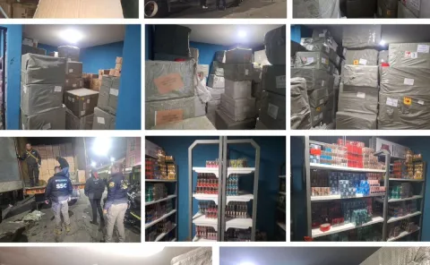 Decomisan en la CDMX 79 toneladas de perfumes árabes y cosméticos ilegales.