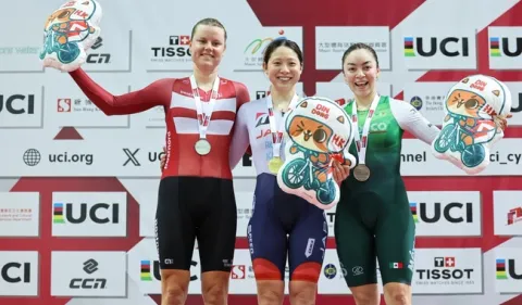 Yareli Acevedo gana bronce en Copa del Mundo de Ciclismo en Hong Kong.