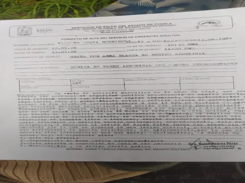 Hieren con arma blanca a reo del Cereso de San Miguel, no le brindan atención médica apropiada.
