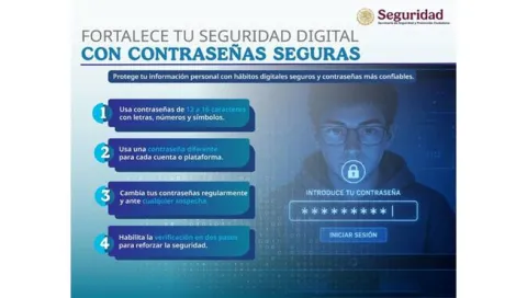 La SSPC emite recomendaciones para fortalecer la seguridad digital.