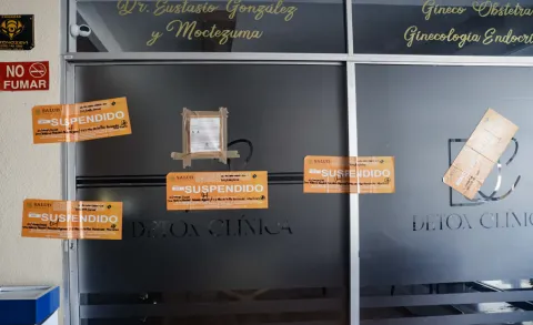 Secretaría de Salud suspende sucursal de Detox Clínica en la colonia Anzures en Puebla.