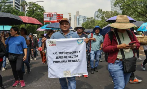 Hay un muerto en el campamento de la CNTE en la CDMX.