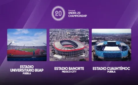 Estadio Cuauhtémoc y de la BUAP, sedes del Campeonato Sub-20 Concacaf 2026.