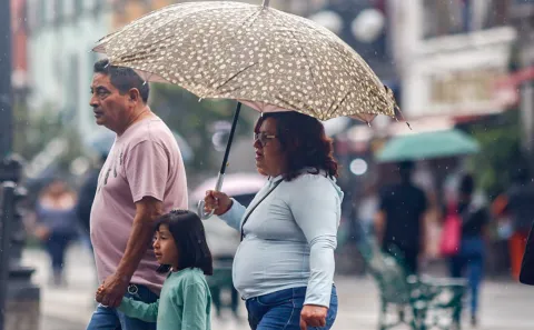 Tarde lluviosa en Puebla en el Día de las Madres.