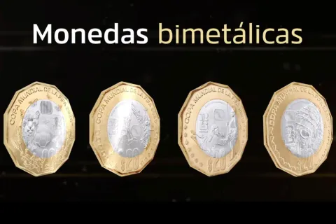 Banxico lanza monedas de 20 pesos conmemorativas del Mundial 2026.