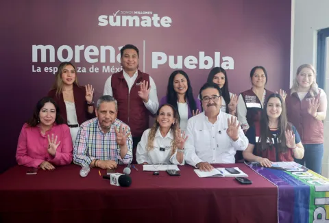 Morena Puebla advierte al PT que no permitirán candidaturas ligadas al nepotismo.