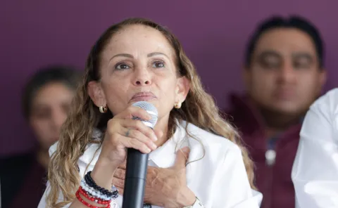 Rechazan militantes de Morena aspiración de Olga Lucía Romero en Tehuacán.