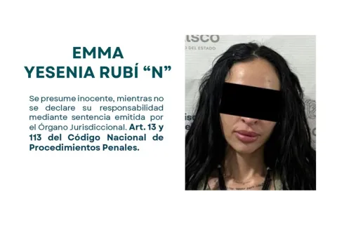 Es vinculada a proceso Emma Yesenia Rubí N por feminicidio en Jalisco.
