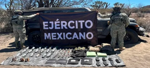 Inhabilita Ejército Mexicano áreas para fabricar drogas sintéticas en Sinaloa.
